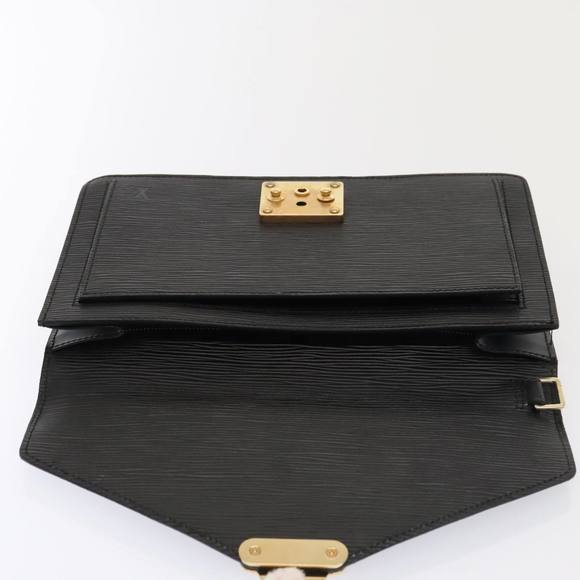 LOUIS VUITTON Epi Serie Dragonne Hand Bag Black Noir M52612 LV Auth 88322 - Picture 8 of 16